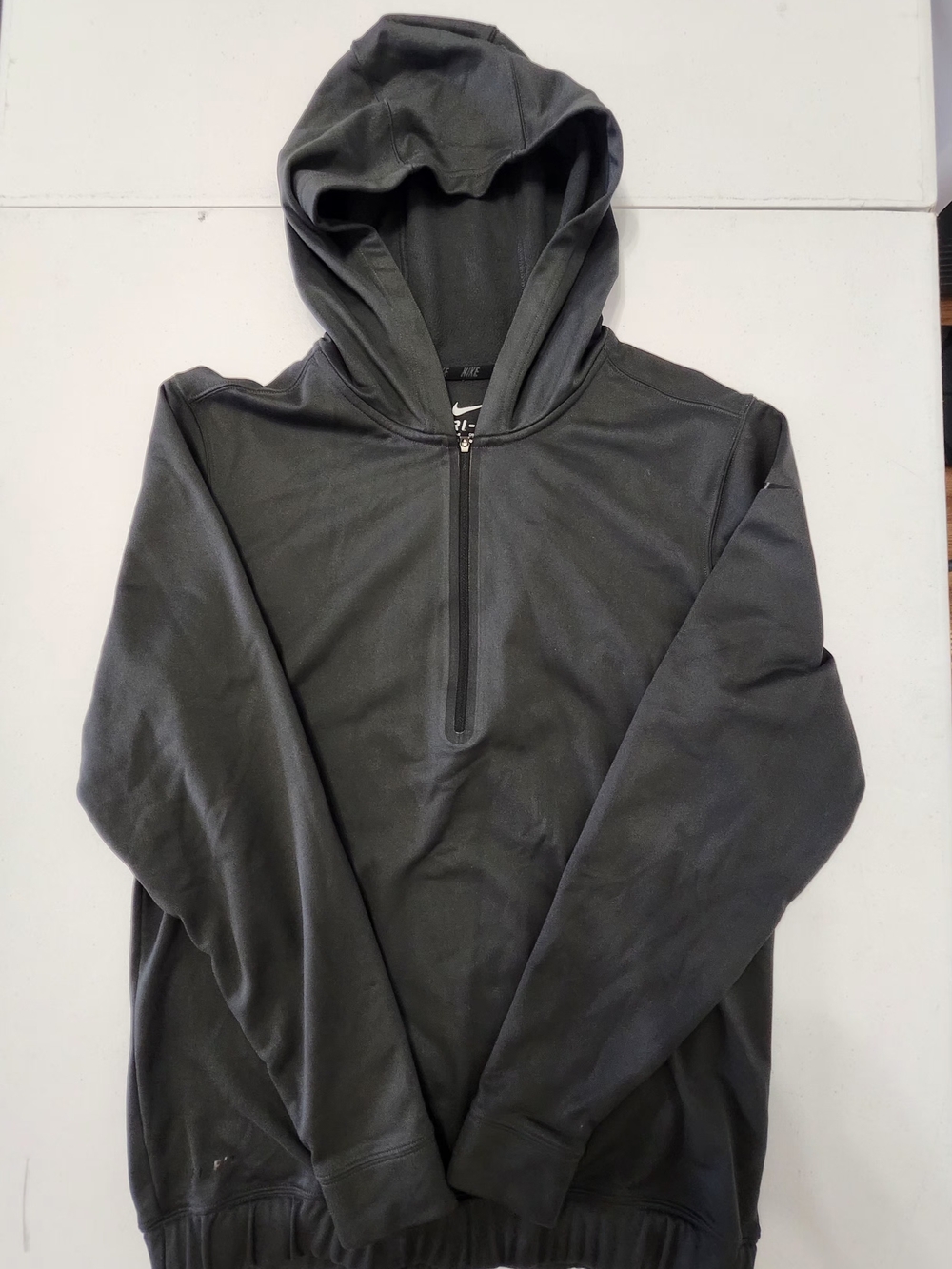 Nike Hoodie Pullover Half-Zip Women's Grey Size Small 100%Cotton